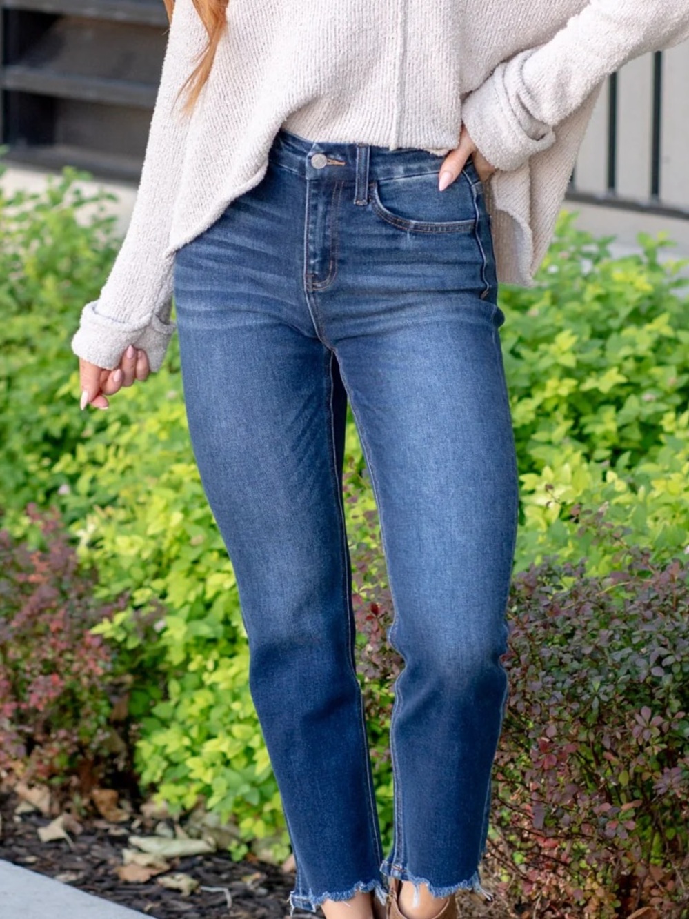 Flying monkey cropped jeans